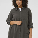 Lækker "KCnana" Bomulds skjorte - Black Oyster