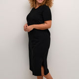 Skønneste "KCCALINE" T-shirt Kjole i bomuld - Sort