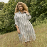 KCMILLE - Kjole - Hvid/sort