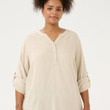 KCMILLE - Bluse - Sand