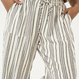 Lækreste viskose/hør buks KCmille - Stribet