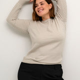 Stribet strik "KCnalia" Hvid/grå