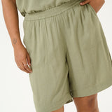 Lækreste viskose/hør shorts KCmille - Grøn