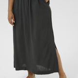 Lækreste viskose/hør nederdel KCmille - Black Oyster