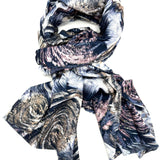 Lækkert halstørklæde - Blå