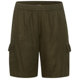 Lækreste viskose/hør shorts KCmille - Army