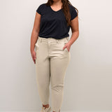 Super lækker 7/8 Chino Buks - Feather Grey