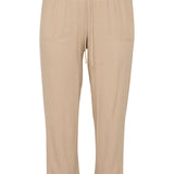 Lækreste viskose/hør buks KCmille - Sand