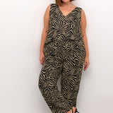 Lækreste viskose/hør buks KCmille - Sort/Sand