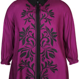 Skøn skjorte fra Zhenzi - Fuchsia/Sort