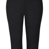 3/4 leggings med rynk - Sort