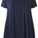 Tunika med lommer "Den vi elsker" - Marine