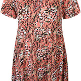 Tung viskose kjole -  Orange