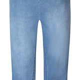 Twist fit jeans i 3/4 lang - Lysblå