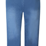 Twist fit jeans i 3/4 lang - Blå