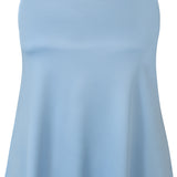 Vendbar top i A-facon - Lyseblå