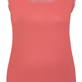 Lækker blød Bomuld/viskose top - Laks