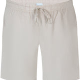 Hør/bomuld shorts - Sand