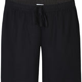 Hør/bomuld shorts - Sort