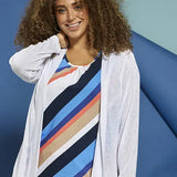 Let strik cardigan "Agar" - Hvid