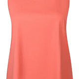 Bomulds basis top "Alberta" - Koral