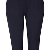 3/4 Bomulds leggings med sten "Kant" - Marine