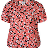 T-shirt med elastik i taljen "Sylva" - Koral