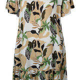 Kjole i crepet viskose "Zh-Lyda" - Grøn