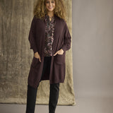 Lang cardigan "ZH-Kogle" - Brun