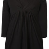 Kjole med V-hals "Nyah" - Sort