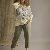 7/8 del buks "ZH-Mya" - Grøn