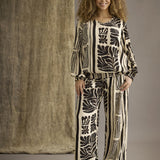 Crepet buks med elastik "Orah" - Brun