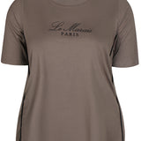 Bomulds T-shirt med rundhals - "Zh-Saee" - Army