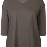 Basis bomulds bluse "Alberta" - Army