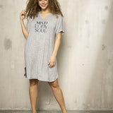 Stribet tunika "Zh-Abee" - Grå