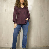Blød og lun bluse "Zh-Sara" - Wine