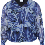 Chiffon bluse "Zh-Seya" - Blå