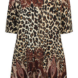 Printet kjole "ZH-Siff" - Wine