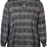 Printet bluse "Zh-Sisy" - Grå