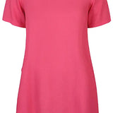 Hør/bomuld Tunika "Suvi" - Koral