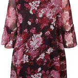 Blomstret tunika "ZH-Toya" - Wine