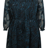 2 lags chiffon kjole "ZH-tula" - Grøn