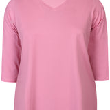 Basis bomulds bluse "Alberta" - Pink