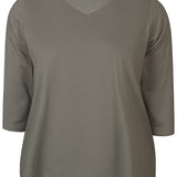 Basis bomulds bluse "Alberta" - Army