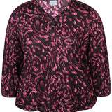 Bluse med elastik i taljen "ZH-Alice" - Pink