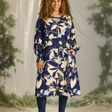 Gennemknappet kjole "Zh-Amaya" - Blå