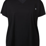 Trænings T-shirt med V-hals "ZH-Annie" - Sort