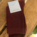 Strømper med glimmer "Zh-luana" - Wine