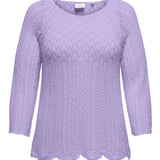 Lækker blød huld strik - Lilla