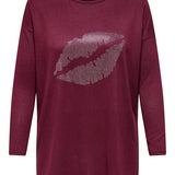 Tynd fleece bluse "Caralba" Wine